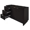 Manhattan Comfort Granville 55.07 Sideboard in Black SB-5002 - alternate 5